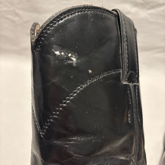 Justin Roper Pull On Black Western Boots Style L 3703 size 7B - Picture 8 of 8